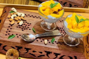 Mango chia seed pudding- lose 2 kgs in a week|Healthy breakfast recipe|weight loss breakfast recipe