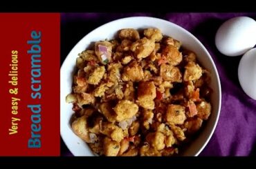 Bread scramble | bread burji | bread & egg scramble | kids food ideas | bread recipe | egg scramble