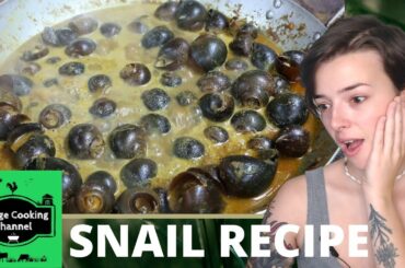 Snail Cooking and Eating | Healthy Snail Recipe | REACTION!