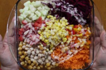 Mediterranean Quinoa Salad with Hummus Dressing | Healthy & Nutritious Recipes | Delish Kitchenette