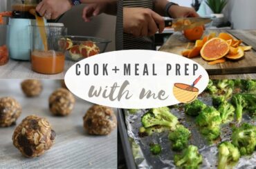 COOK + MEAL PREP WITH ME | Healthy recipe's for weight loss Alexis Veal 2020