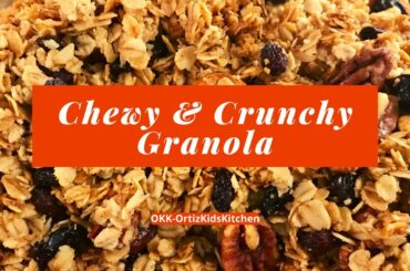 Chewy & Crunchy Granola - Easy Healthy Breakfast