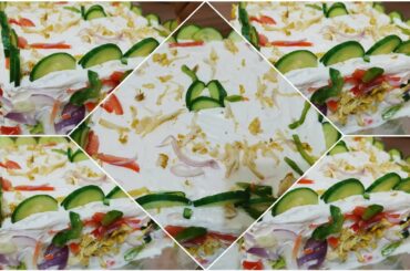 Chicken Cake/Sandwich Cake/Bread Sndwich cake/Party Snacks/Enus recipe