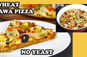 100% WHEAT ATTA PIZZA Recipe - Healthy Wheat Pizza Without Oven l Wheat Pizza l Cooking with Benazir