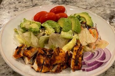 KETO MEAL IDEAS .TANDOORI CHICKEN (GRILLED) SALAD. Easy, healthy home cooked