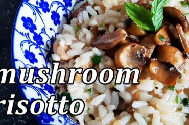 How to Make Perfect Mushroom Risotto | Healthy Creamy Vegan | Best Italian Mushroom Risotto Recipe