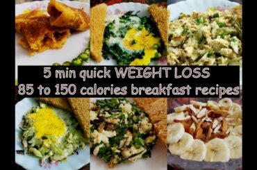 6 Healthy breakfast recipes for Weight Loss| High PROTEIN| With calorie & nutritional info!