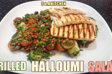 Perfect Grilled Halloumi Salad And Lentil