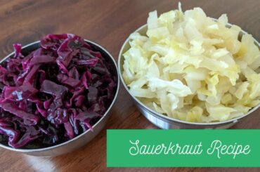 How To Make Sauerkraut | Homemade Fermented Cabbage | Easy Probiotic Rich Healthy Recipe | Ep -10