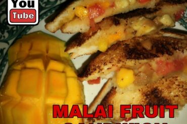 YOUTUBE mei Pehli baar MALAI FRUIT SANDWICH TOAST utna hi healthy