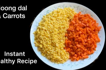 New Breakfast Recipe | Healthy Breakfast Recipe with Moong Dal & Carrots |How to make moong dal dosa