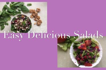 2 Easy Delivious Salad Recipes | Baked Beetroot Salad & Tomato Raspberry Salad