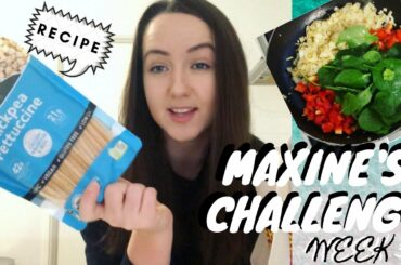 HEALTHY RECIPE | Vegan Chickpea Fettuccine | Fitness Challenge | Maxine's Challenge Week 3