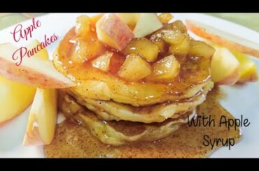 Apple Pancake With Apple Syrup|| BuenaMano Vlog