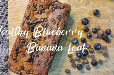 Healthy Gluten Free Blueberry Banana Loaf Bread | ASMR