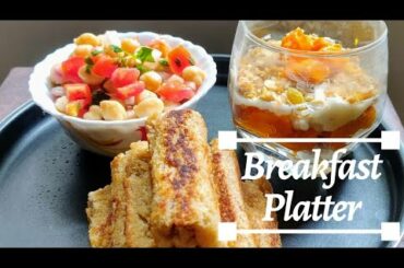 Healthy breakfast Platter | Veg Breakfast Platter | Breakfast Platter | 10 minutes recipe