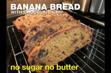 Healthy Banana Bread with Chocolate Chips | Social Distancing Meals | Moe Made it