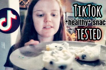 TikTok Recipes TESTED! | "Healthy" Snacks: Sweet Edition