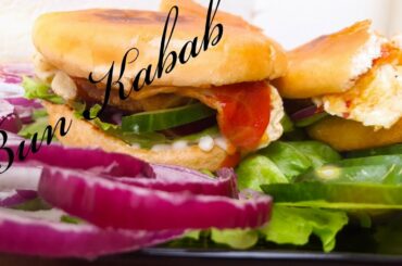 Bun Kabab Recipe, Healthy Snack for Children, Easy Bun Kabab Recipe, Street Style Burger Recipe.