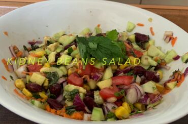 GREEN SALAD I SPROUTS I KIDNEY BEANS I PROTEIN RICH SALAD I CHEF SHALU I VEGETARIAN SALAD