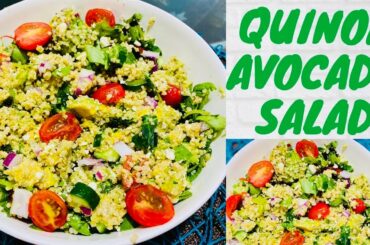 Quinoa Avocado Salad | High protein food for vegetarians | weight loss recipe