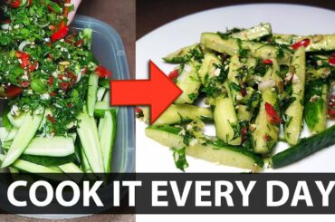 The best marinated cucumber salad I have ever tried!