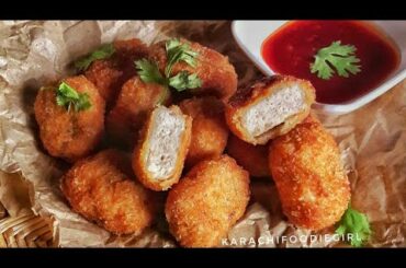Chicken Nuggets- Kids Snacks Ideas- Snacks Recipe- RECIPE by Karachifoodiegirl