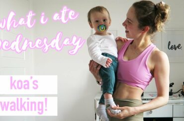 What I Ate Wednesday | NEW Recipes, Snack Ideas & Koa's Walking!