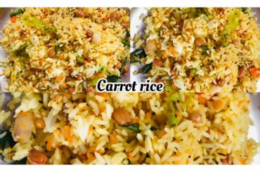 Carrot rice//easy and healthy lunch box rice//perfect rice-Ruthvika’s kitchen