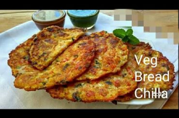 Bread se bana easy nashta/ Bread Vegetables Cheela/ healthy and easy recipe in breakfast time