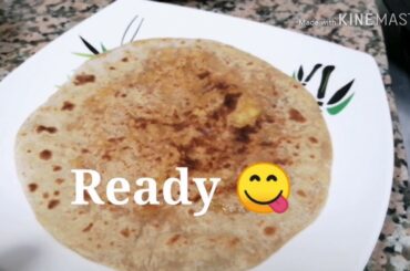 Aaloo ka Paratha (Healthy quick Recipe)