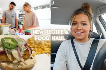 The Most AMAZING Healthy Fried Chicken Sandwich, Grocery Haul & Mini Clothing Haul