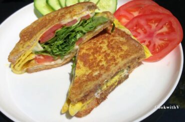 Tiktok Egg Sandwich: vegetarian version: delicious, easy, healthy in 3 Steps!