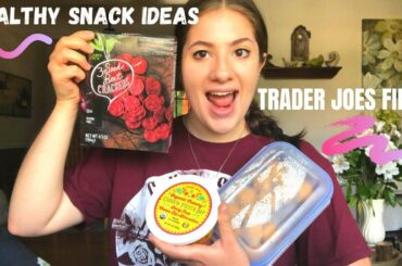 HEALTHY SNACK IDEAS: Trader Joes snacks, popcorn, protein bites!