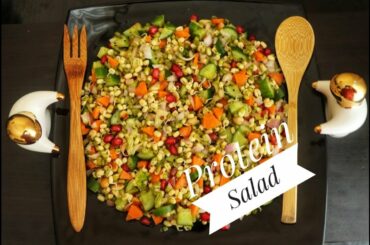 Protein Salad ||  Sprouted Moong dal salad || Healthy salad || Today's Treat