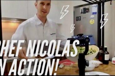 Healthy Millet salad served with grass fed-beef