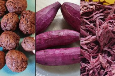 Violet Sweet Potato Healthy Snack recipe