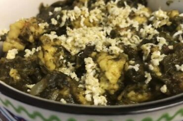 QUICK/HEALTHY RECIPE OF PALAK PANEER BHURJEE