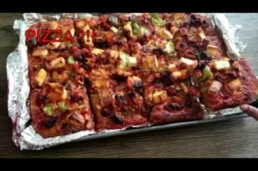 Healthy Pizza (with 3 healthy flours, quick prepping and easy)