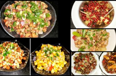 6 Healthy Snacking options: Peanut, Corn,Channa,Black Channa,Fruit Chaat ,no frying chaats