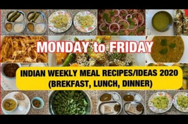 Indian weekly healthy meal planning 2020 . KIDS HEALTHY MEAL RECIPES & IDEAS !
