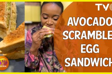 I Made The Best Avocado Scrambled Egg Sandwich
