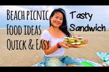 Beach picnic food ideas, Quick and Easy recipes. Tasty Sandwich