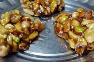 Nuts burfi / nuts chikki / healthy snack !!!