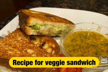 How to Make Cheesy and Delicious Veggie Sandwiches | Healthy Veggie Sandwich Recipe in Urdu/Hindi