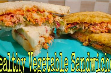 VEGETABLES MAYONNAISE SANDWICH||HEALTHY BREAKFAST||BALANCED DIET RECIPE||