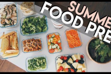 healthy summer FOOD PREP + grocery list!