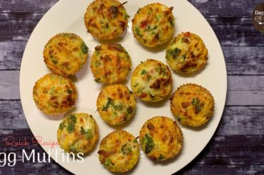 Egg Muffins | Breakfast Recipes | Healthy Snack |Egg muffin cups | Vegetable Egg Muffins