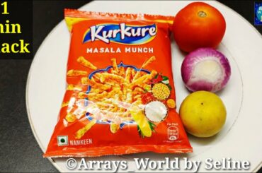 Quick Evening Snack Recipe | Very Tasty Evening Snacks| One Minute Kurkure Chat |Lockdown Recipes |
