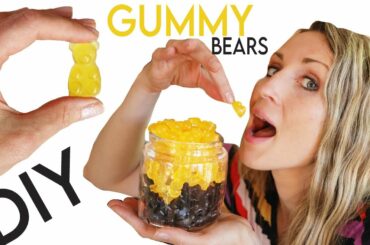 How to Make Gummy Bears, Worms, and Rings! Easy Healthy Recipe with Gelatin
